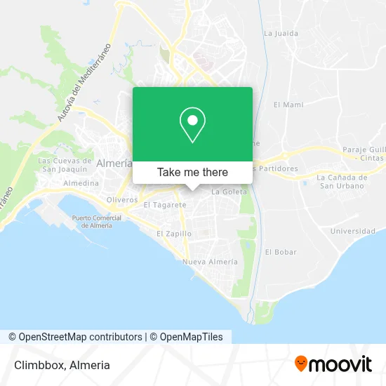 Climbbox map
