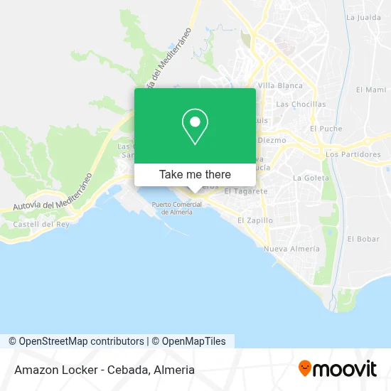 Amazon Locker - Cebada map