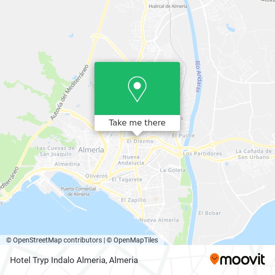 mapa Hotel Tryp Indalo Almeria