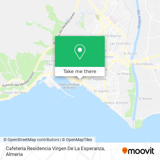 mapa Cafetería Residencia Virgen De La Esperanza