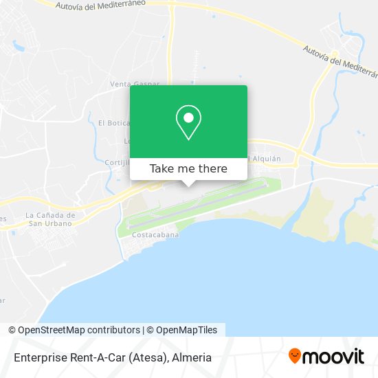 Enterprise Rent-A-Car (Atesa) map