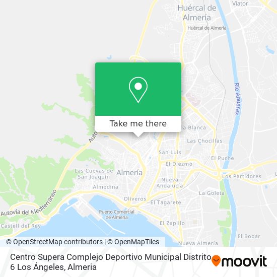 mapa Centro Supera Complejo Deportivo Municipal Distrito 6 Los Ángeles