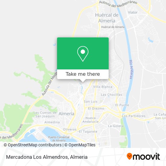 Mercadona Los Almendros map