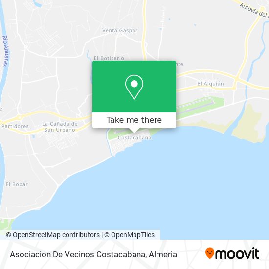 mapa Asociacion De Vecinos Costacabana