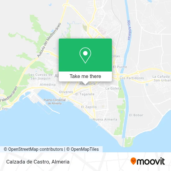 Calzada de Castro map