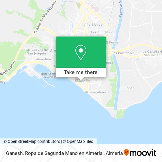 Ganesh. Ropa de Segunda Mano en Almería. map