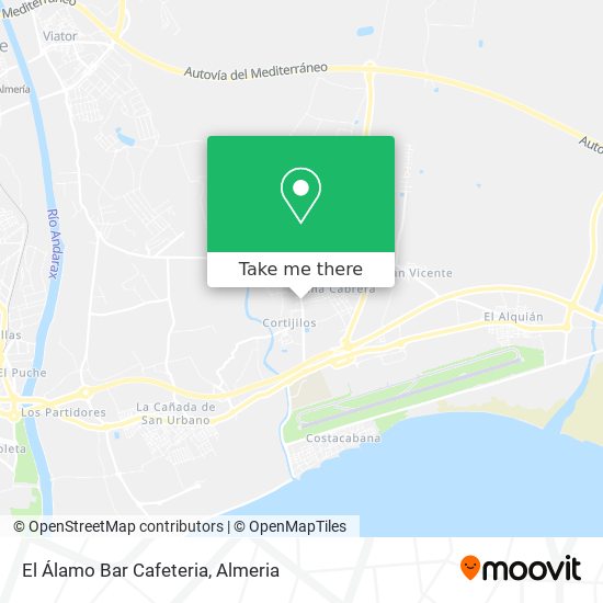 El Álamo Bar Cafeteria map