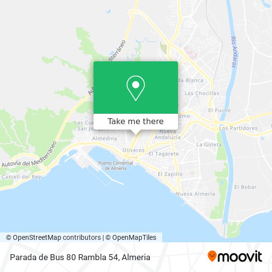 Parada de Bus 80 Rambla 54 map