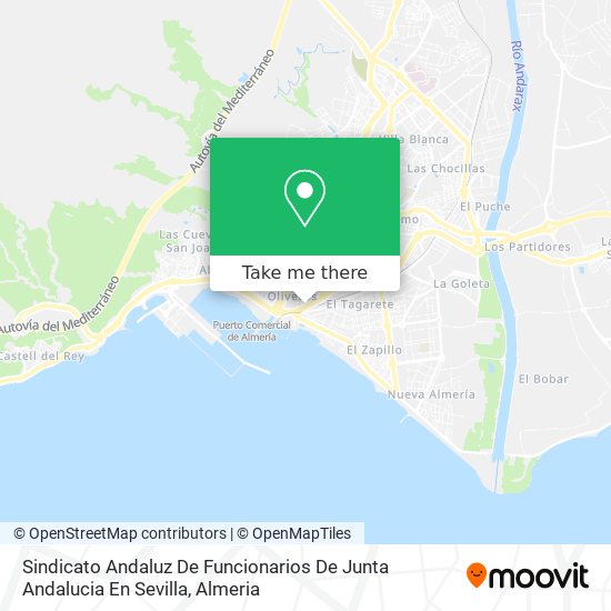 Sindicato Andaluz De Funcionarios De Junta Andalucia En Sevilla map