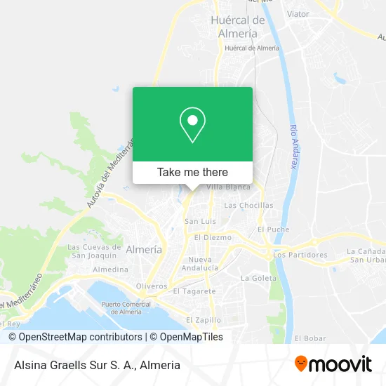 Alsina Graells Sur S. A. map