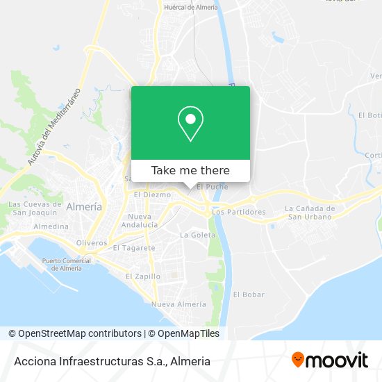 Acciona Infraestructuras S.a. map