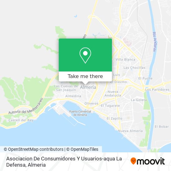 Asociacion De Consumidores Y Usuarios-aqua La Defensa map