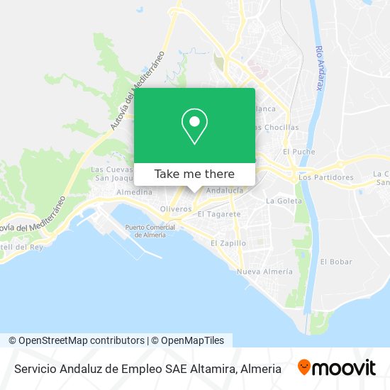 Servicio Andaluz de Empleo SAE Altamira map
