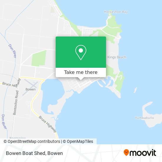 Bowen Boat Shed map