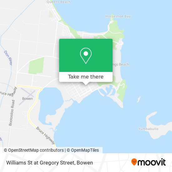 Mapa Williams St at Gregory Street