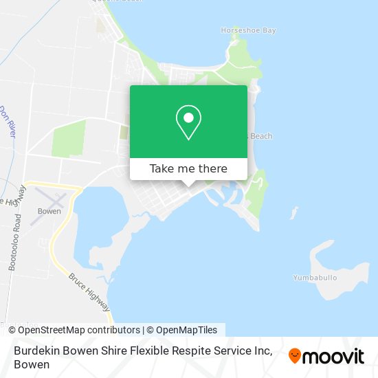 Mapa Burdekin Bowen Shire Flexible Respite Service Inc