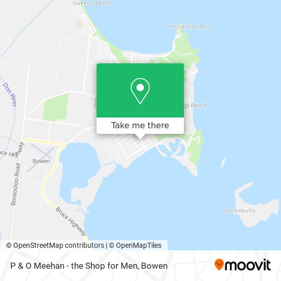 P & O Meehan - the Shop for Men map