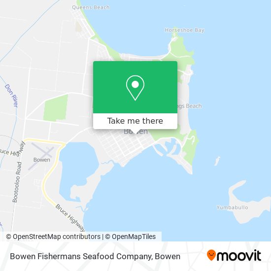 Mapa Bowen Fishermans Seafood Company