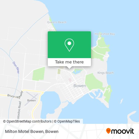 Milton Motel Bowen map