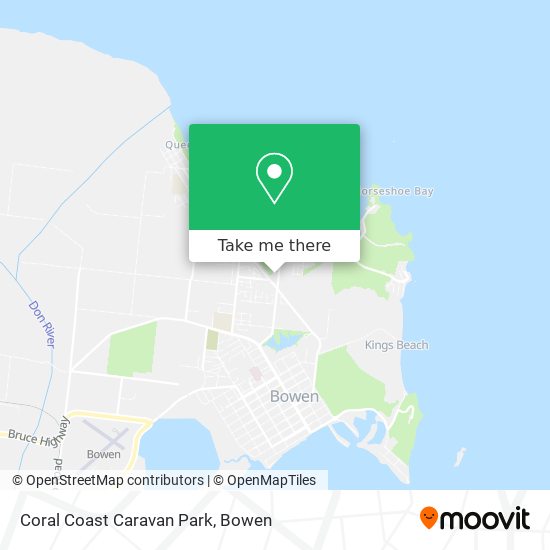 Coral Coast Caravan Park map