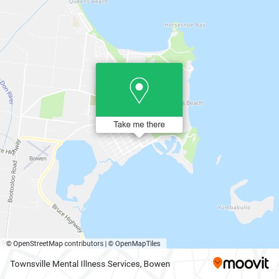 Townsville Mental Illness Services map