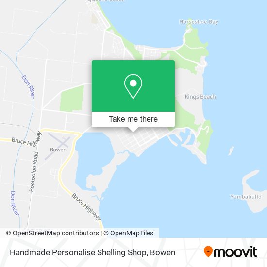 Handmade Personalise Shelling Shop map