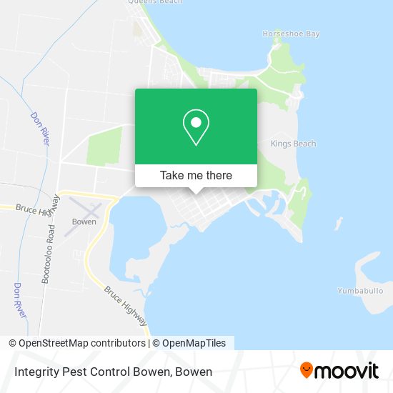 Mapa Integrity Pest Control Bowen