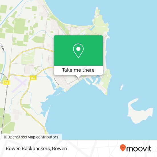 Mapa Bowen Backpackers