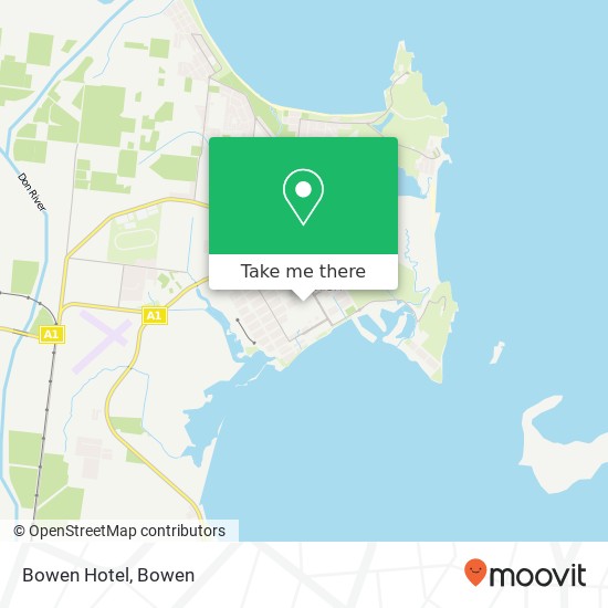 Mapa Bowen Hotel, 55 Powell St Bowen QLD 4805