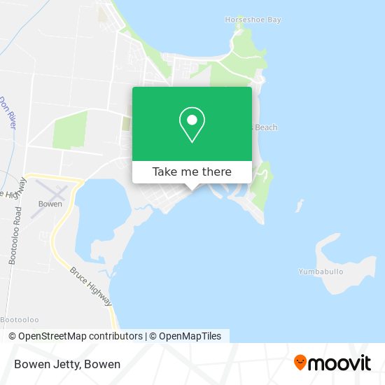 Mapa Bowen Jetty