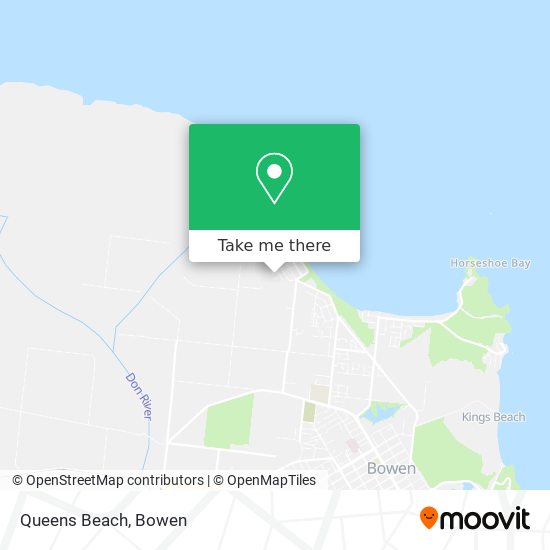 Queens Beach map