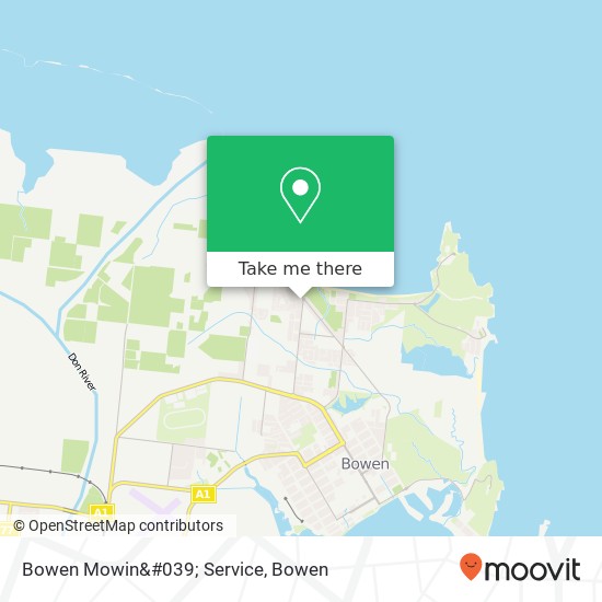 Mapa Bowen Mowin&#039; Service