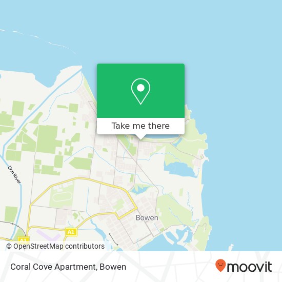 Coral Cove Apartment map