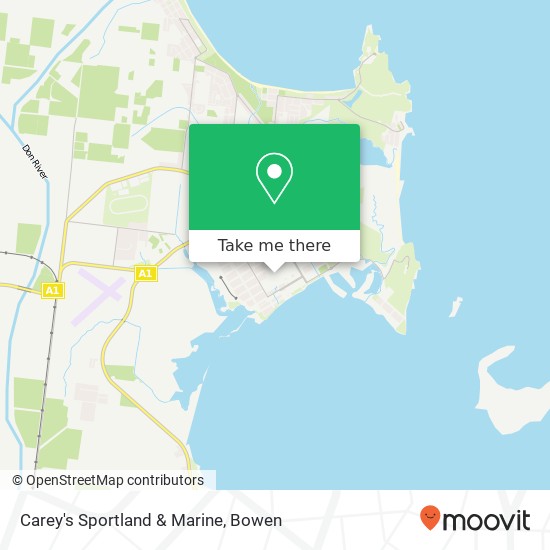 Mapa Carey's Sportland & Marine