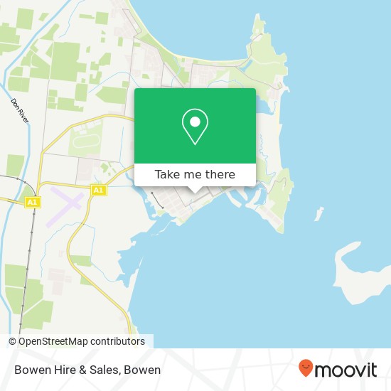 Bowen Hire & Sales map