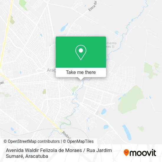 Avenida Waldir Felizola de Moraes / Rua Jardim Sumaré map