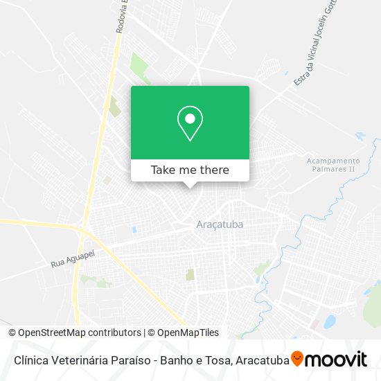 Clínica Veterinária Paraíso - Banho e Tosa map