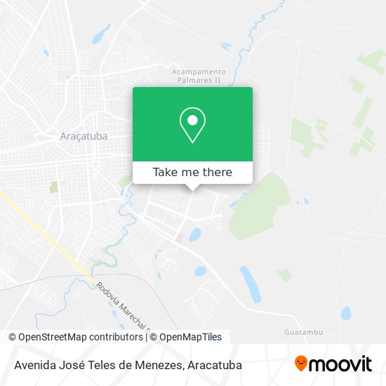 Mapa Avenida José Teles de Menezes