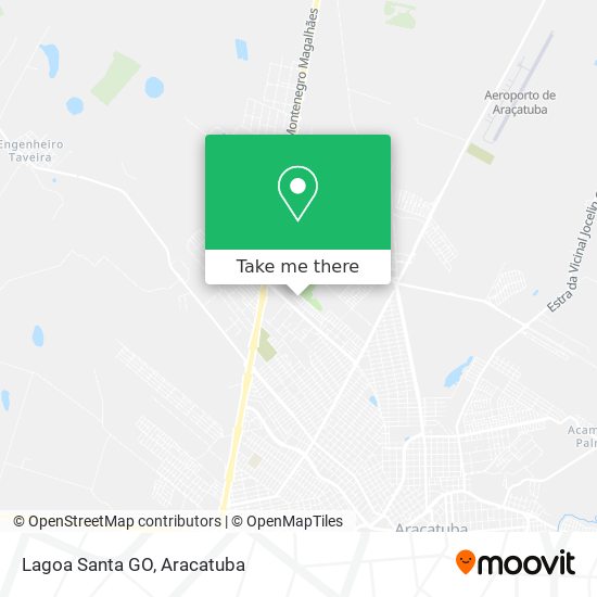 Mapa Lagoa Santa GO