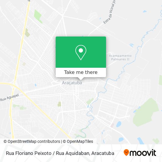 Mapa Rua Floriano Peixoto / Rua Aquidaban