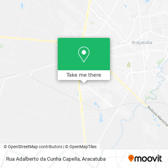 Mapa Rua Adalberto da Cunha Capella