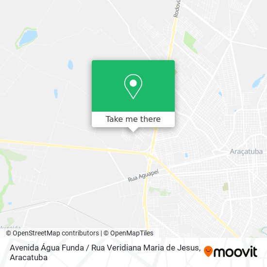 Avenida Água Funda / Rua Veridiana Maria de Jesus map