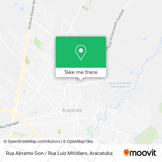 Mapa Rua Abramo Gon / Rua Luiz Mitidiero