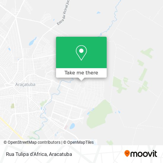 Rua Tulipa d'Africa map
