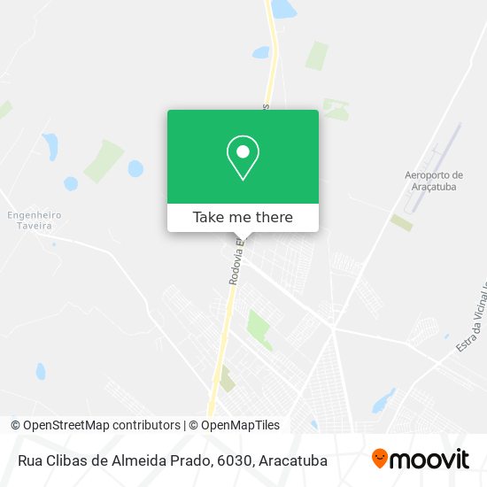 Mapa Rua Clibas de Almeida Prado, 6030