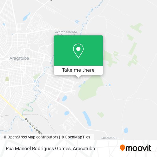 Mapa Rua Manoel Rodrigues Gomes