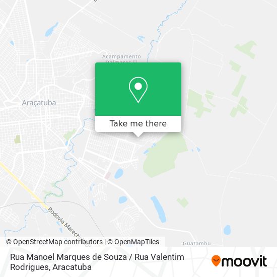 Mapa Rua Manoel Marques de Souza / Rua Valentim Rodrigues