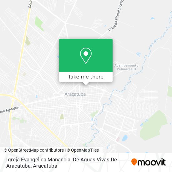Igreja Evangelica Manancial De Aguas Vivas De Aracatuba map