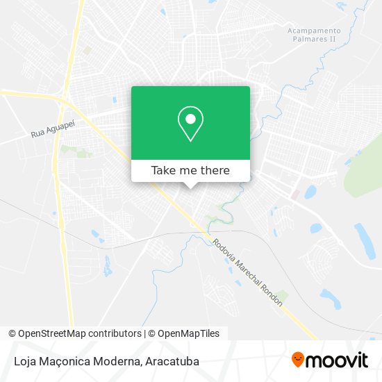 Loja Maçonica Moderna map