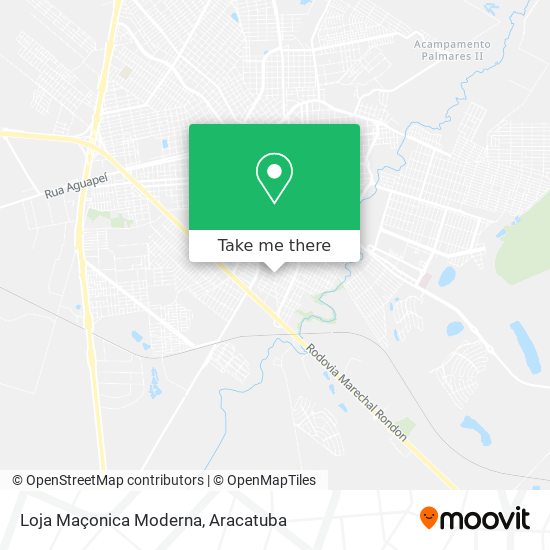 Mapa Loja Maçonica Moderna